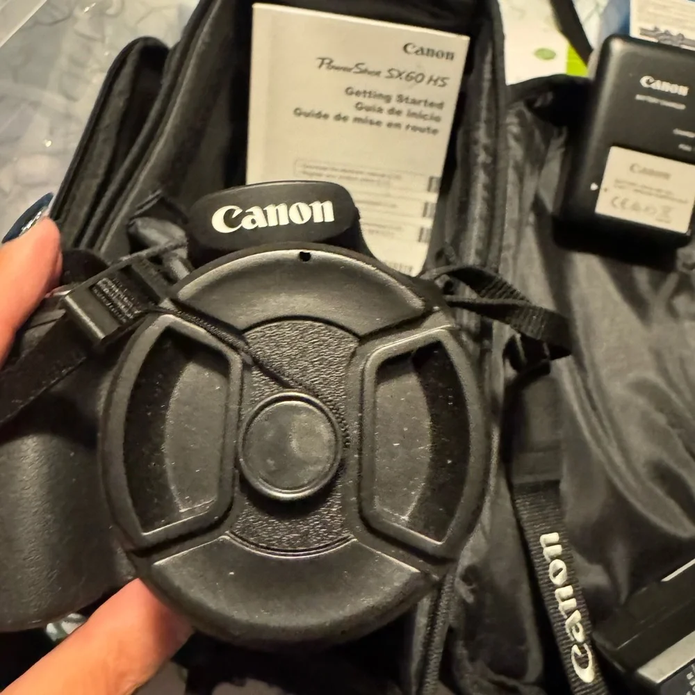 Canon power shot 60 camera with accessories EUC